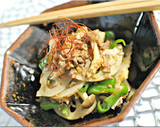 れんこんとひき肉のおかかきんぴら作り方6写真