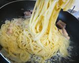 初めて作ったカルボナーラ作り方8写真
