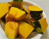 カボチャの煮付け★レンジでチン♬作り方1写真
