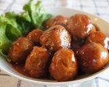 肉だんごの甘酢あんかけ作り方5写真