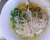 カレー付け合わせ✌青い部分＆モヤシ＆卵作り方4写真