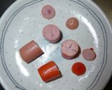 お弁当に♡ウインナー１本でお花Ⅱ　✿作り方1写真