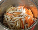 ごぼうと平てんできんぴら風煮作り方3写真