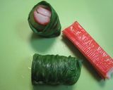 お弁当に簡単♪青菜のカニかまロール作り方4写真