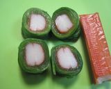 お弁当に簡単♪青菜のカニかまロール作り方5写真