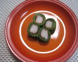 お弁当に簡単♪青菜のカニかまロール作り方6写真