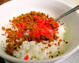 肉そぼろと紅生姜のおにぎり作り方1写真