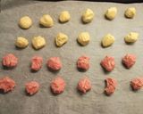 米粉で焼きチョコクッキー　イチゴ＆バナナ作り方5写真