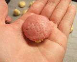 米粉で焼きチョコクッキー　イチゴ＆バナナ作り方7写真
