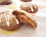 米粉で焼きチョコクッキー　イチゴ＆バナナ作り方11写真