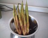 細筍と豚肉の炒め煮作り方1写真