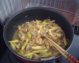 細筍と豚肉の炒め煮作り方4写真