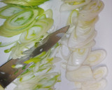 さっぱり！水菜と長ネギのサラダ作り方2写真