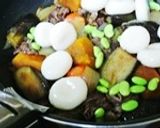 夏野菜と牛肉の白玉が堪らない♡すき煮風作り方15写真