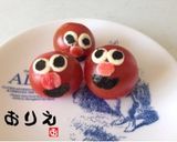 ミニトマトで…エルモ❤️作り方3写真
