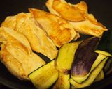 ＨＯＴトマトソースで鶏ソテー野菜添え作り方3写真