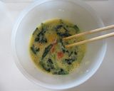サーモンとほうれん草のスペイン風オムレツ作り方5写真