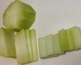 《簡単♪小鉢》竹輪とブロッコリー茎の金平作り方2写真