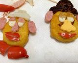✴︎ナゲットdeポテトヘッド✴︎キャラ弁作り方7写真