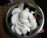 トロピカルフルーツジュースで作るカレー作り方1写真