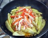 蒸し茄子のカニカマあんかけ作り方5写真