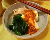 ワカメたっぷり湯豆腐(韓国風ダレ）作り方7写真
