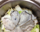 牡蠣と白菜・きのこの重ね煮豆乳スープ作り方4写真