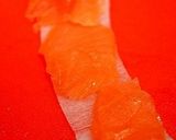 ✿大根とサーモンの葱巻きレモン醤油ソース作り方2写真