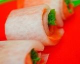 ✿大根とサーモンの葱巻きレモン醤油ソース作り方4写真