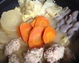 豚肉団子の味噌鍋作り方4写真