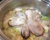 牡蠣と白菜・きのこの重ね煮豆乳スープ作り方6写真