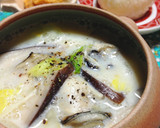 牡蠣と白菜・きのこの重ね煮豆乳スープ作り方9写真