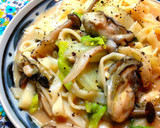 牡蠣と白菜・きのこの重ね煮豆乳スープ作り方12写真