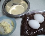 *しあわせけーき*(バナナココア)作り方2写真