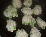 豆腐と鶏ミンチの落とし焼き(枝豆入り)作り方3写真