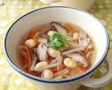 切干大根とお豆のヘルシースープ作り方5写真