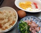 ちらし寿司残り＆酢飯で☆チャーハン作り方1写真