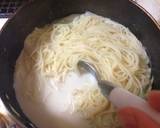 優しい味わい♪白菜と明太子豆乳スープスパ作り方7写真