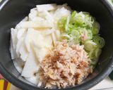 長芋とツナでふっくら焼き作り方1写真