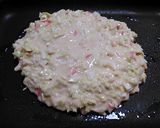 豪快！豚ステーキ肉でお好み焼き作り方7写真