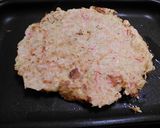 豪快！豚ステーキ肉でお好み焼き作り方9写真