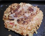 豪快！豚ステーキ肉でお好み焼き作り方10写真