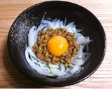 玉ねぎ かつお節 納豆卵作り方3写真