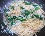 わさび菜としらすのパスタ作り方4写真