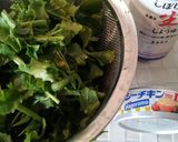 簡単すぎる大根葉炒め作り方1写真