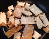 厚揚げ　キノコクリームソースあんかけ作り方2写真