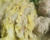 豆腐入り鳥団子・豚肉白菜のフライパン鍋作り方5写真