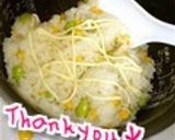 コーンと枝豆のおにぎり2種♡マヨ＆塩作り方7写真