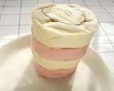 超簡単お菓子の家♪春のロールケーキハウス作り方2写真