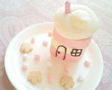 超簡単お菓子の家♪春のロールケーキハウス作り方5写真